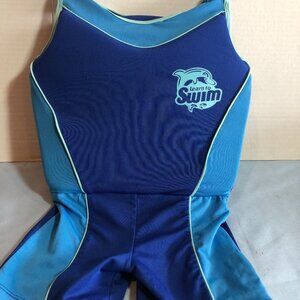 LEARN TO SWIM Water Floating Playsuit Blue Swimsuit Flotation Safety #F71